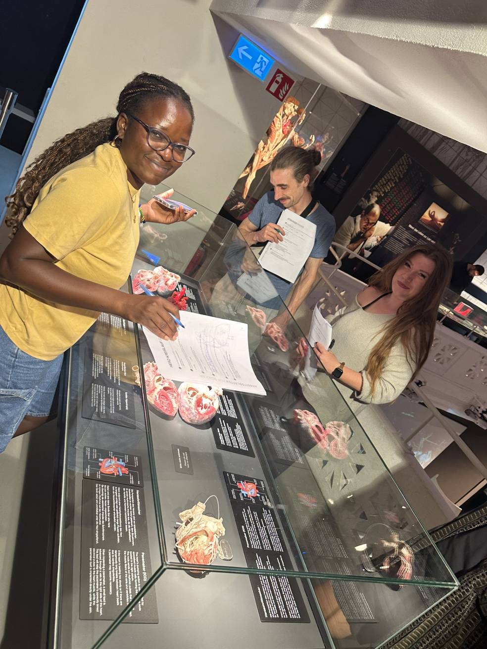 Schülerin auf den Körperwelten